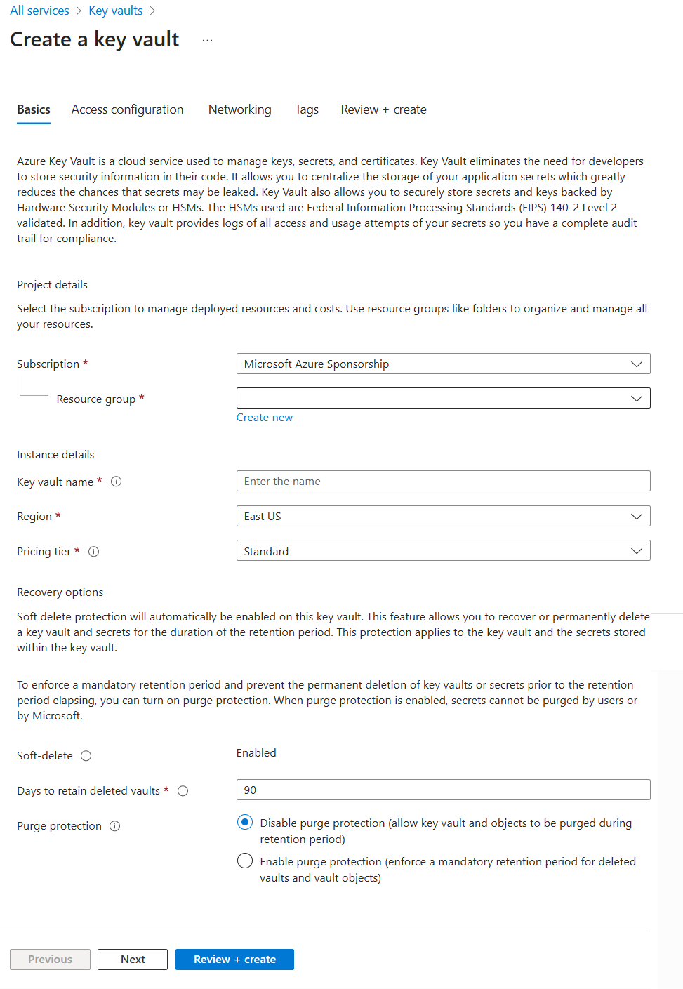 PROTECT - Create Key vault step 1.png