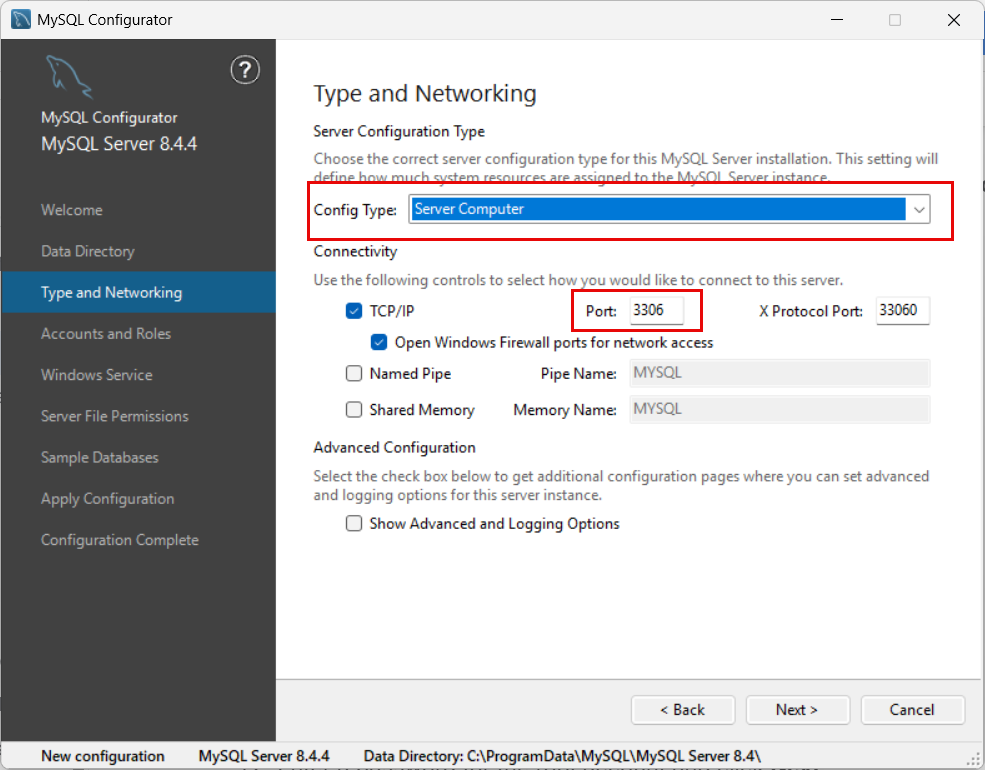 MySQL config type.png